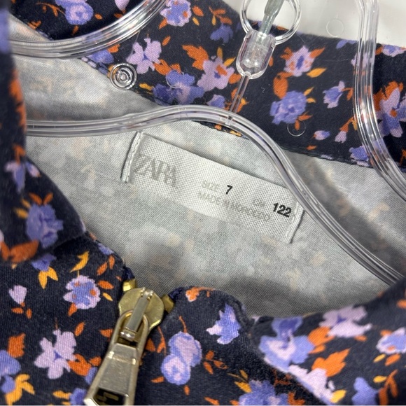 ❤️ Zara Floral Kids jumpsuit - Purple and Black 7 - Picture 5 of 12